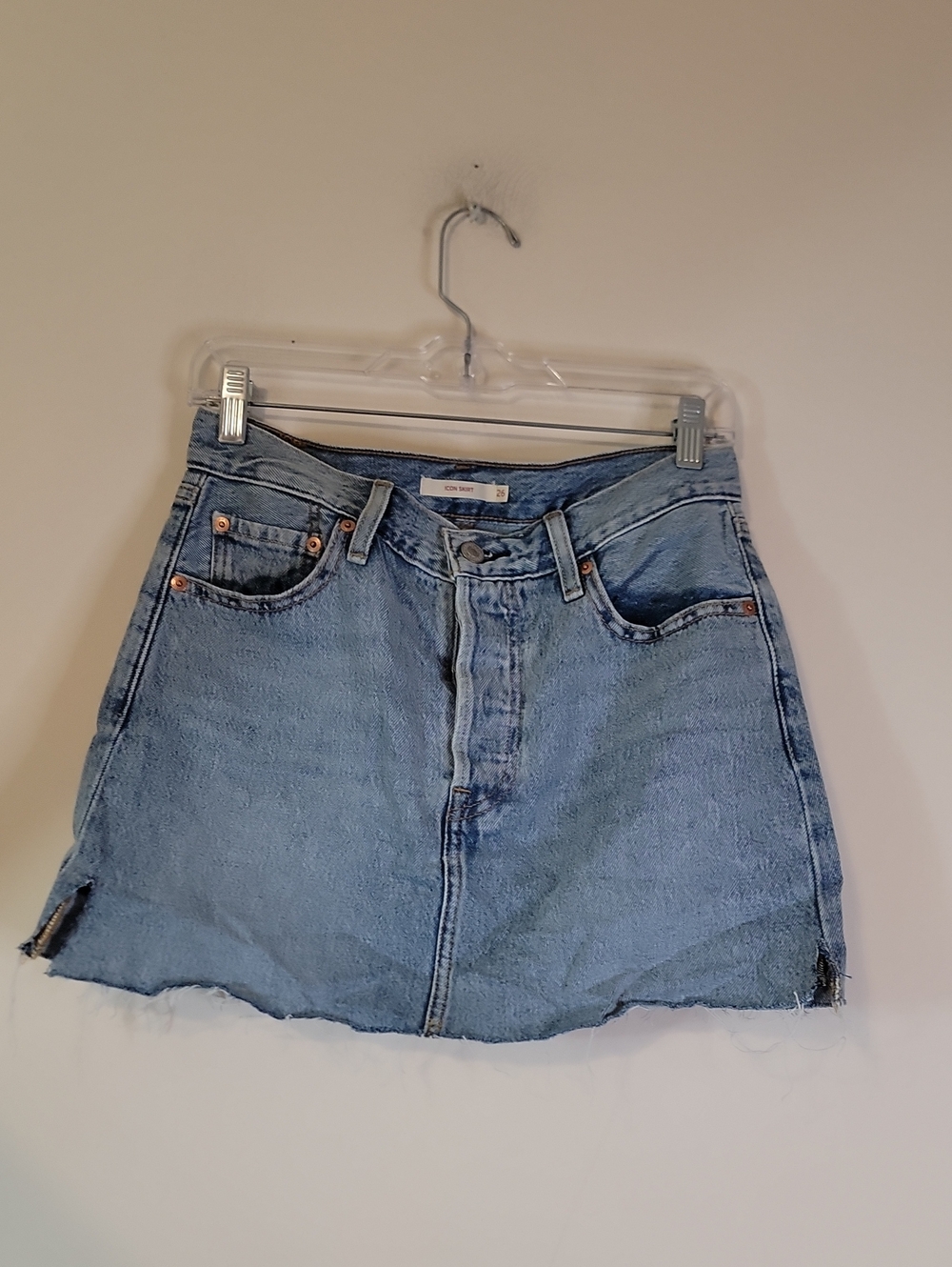 Levi's Light Blue Denim Mini Skirt